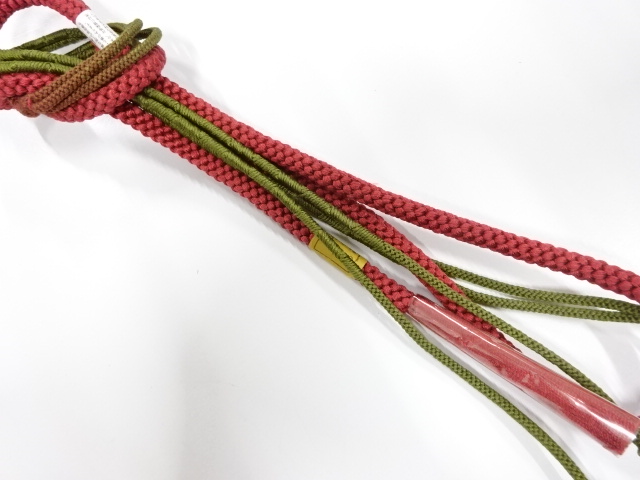 未使用品　正絹　手組帯締め